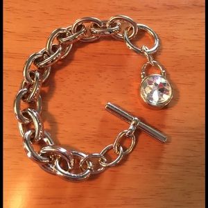 Michael Kors Jewelry - Michael Kors gold-tone chain bracelet with MK logo Michael Kors Jewelry - Michael Kors gold-tone chain bracelet with MK logo